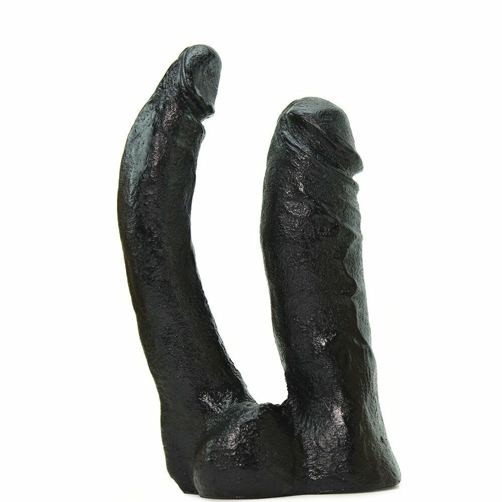 Vac-U-Lock Code Black Double Penetrator Dp Anal Sex Strap-on Attachment Dildo