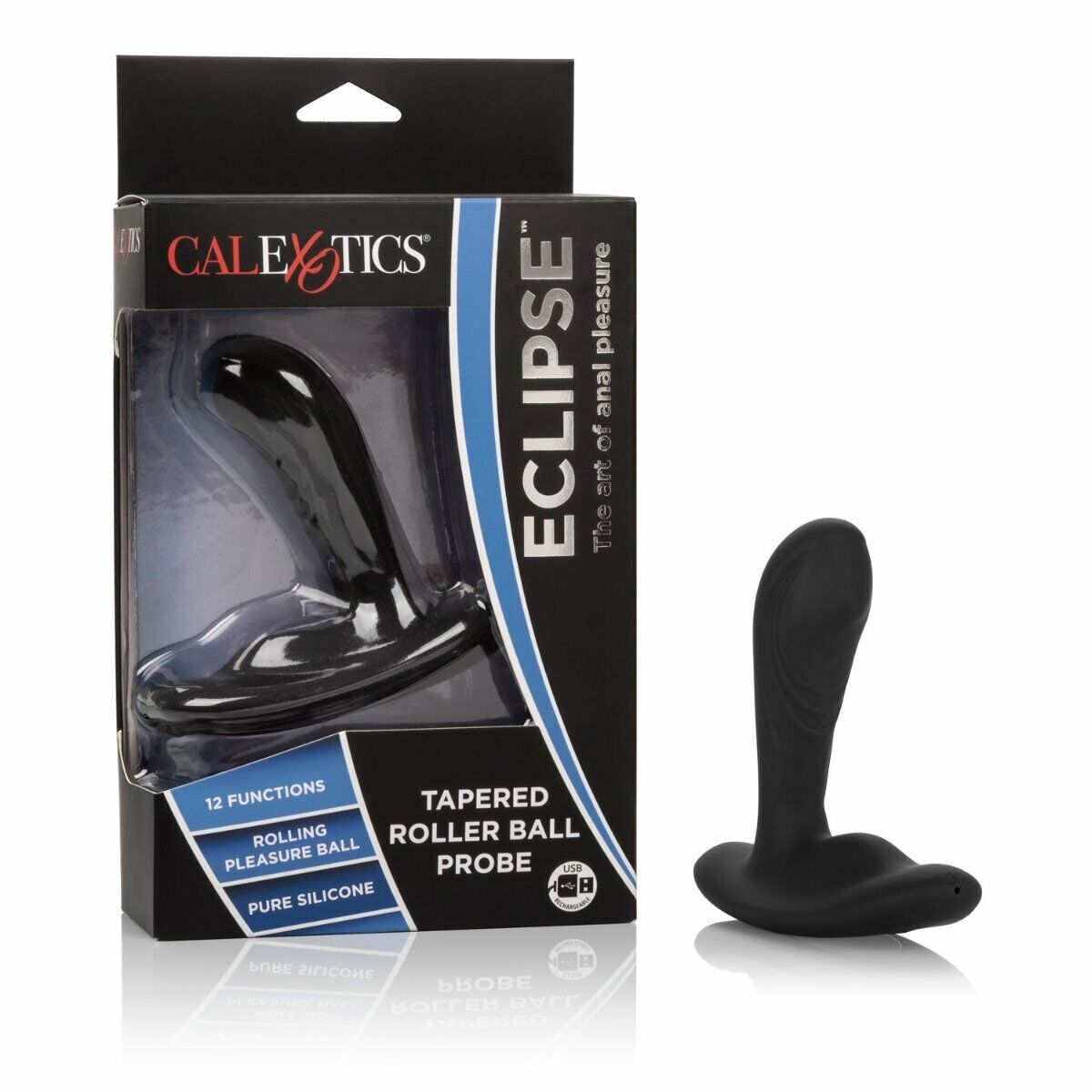 Vibrating Prostate Massager with Rolling Tip Anal Plug Vibrator Stimulator