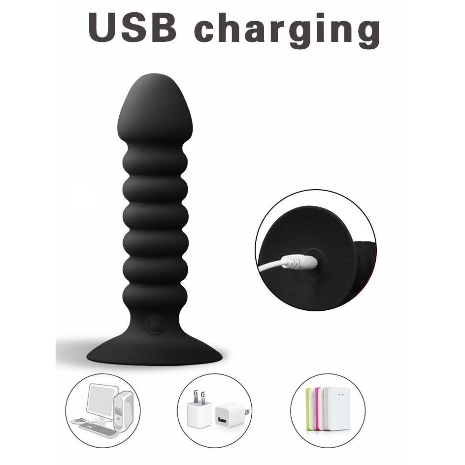 Wireless Remote Control Vibrating Anal Butt Plug Beads vibe Anal Trainer Sex Toy