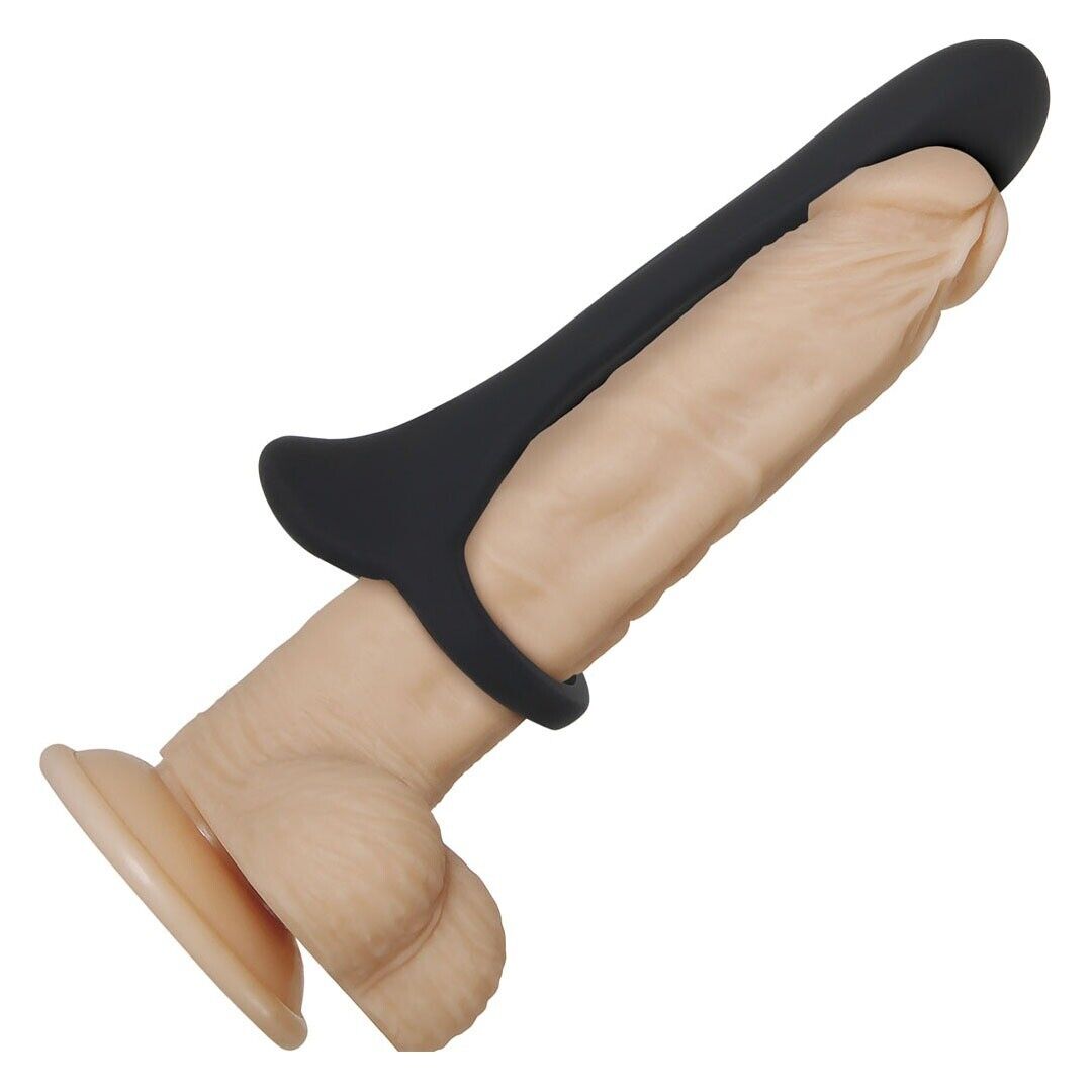 Cock Armor Vibrating Cock Penis Extension Sleeve Ring Girth Enhancer Enlarger