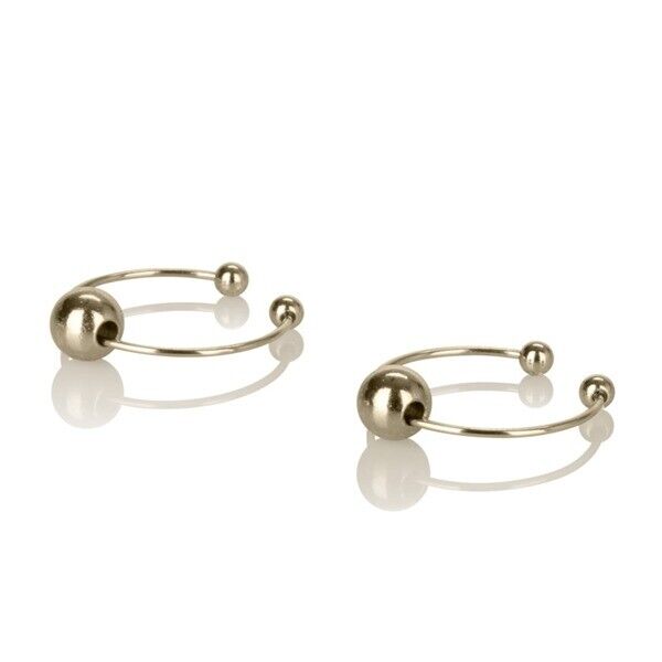 Clip-on Non Piercing Gold Nipple Rings Body Jewelry