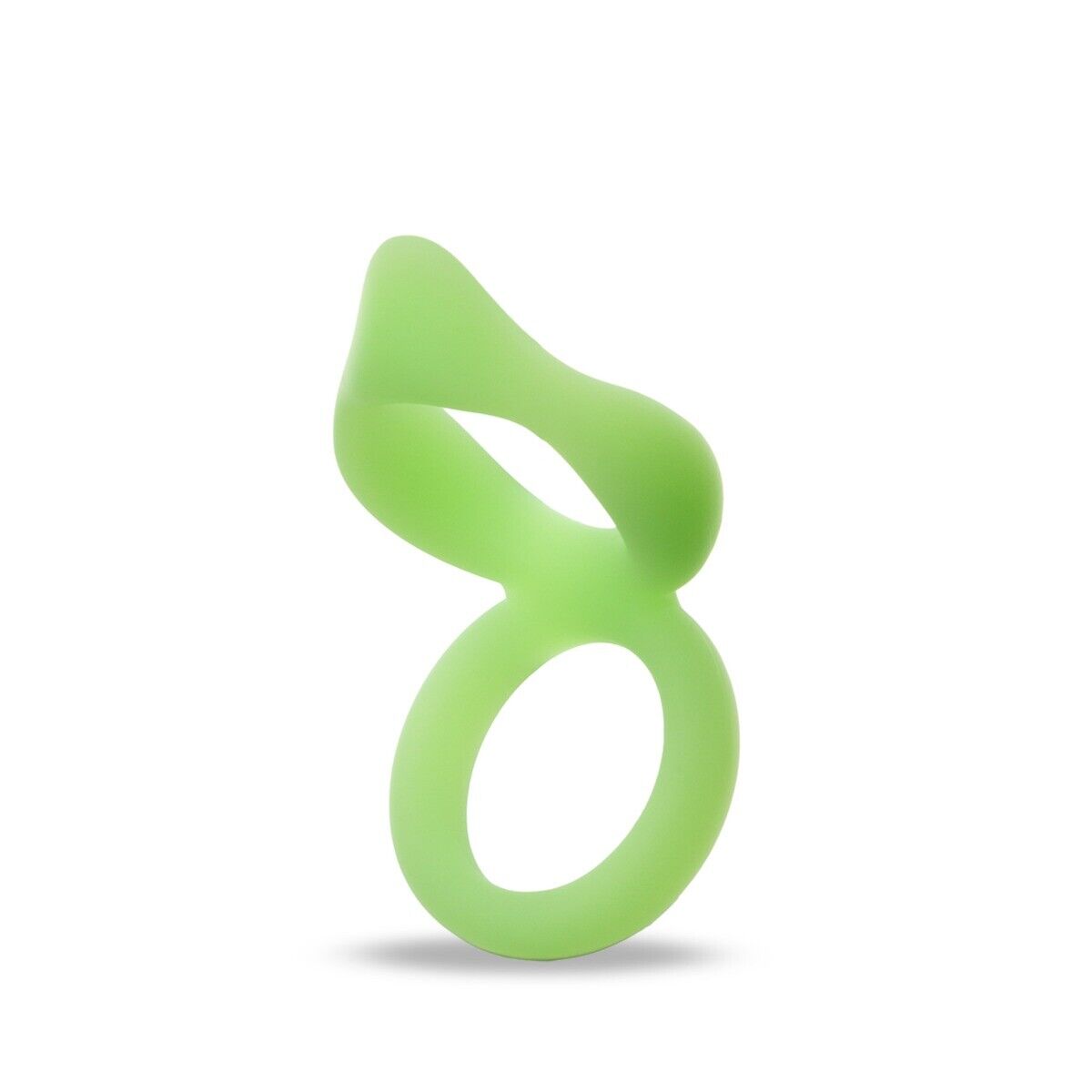 Glow In The Dark Soft Stretchy Silicone Cock & Ball Dual Penis Ring Enhancer