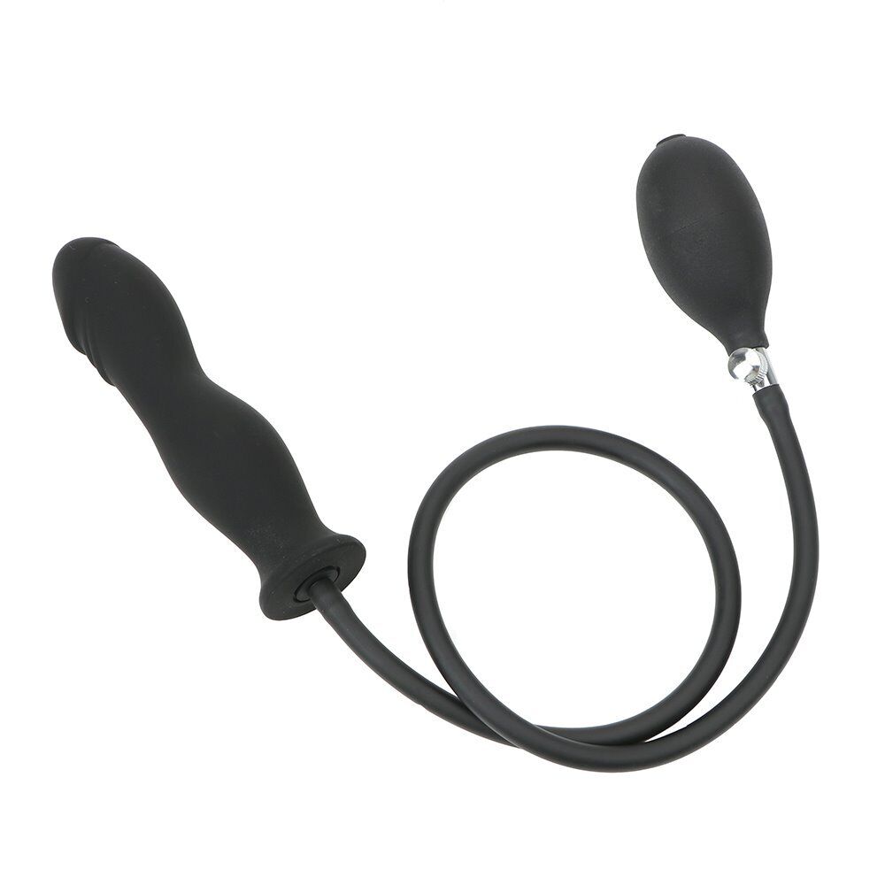 Inflatable Realistic Anal Dildo Butt Plug Balloon Pump Anal Sex Toys