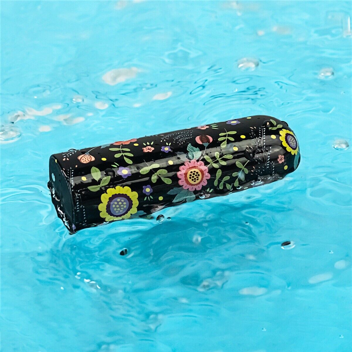 Rechargeable Floral Pattern Power Bullet Vibrator Beginner Sex Toys for Women