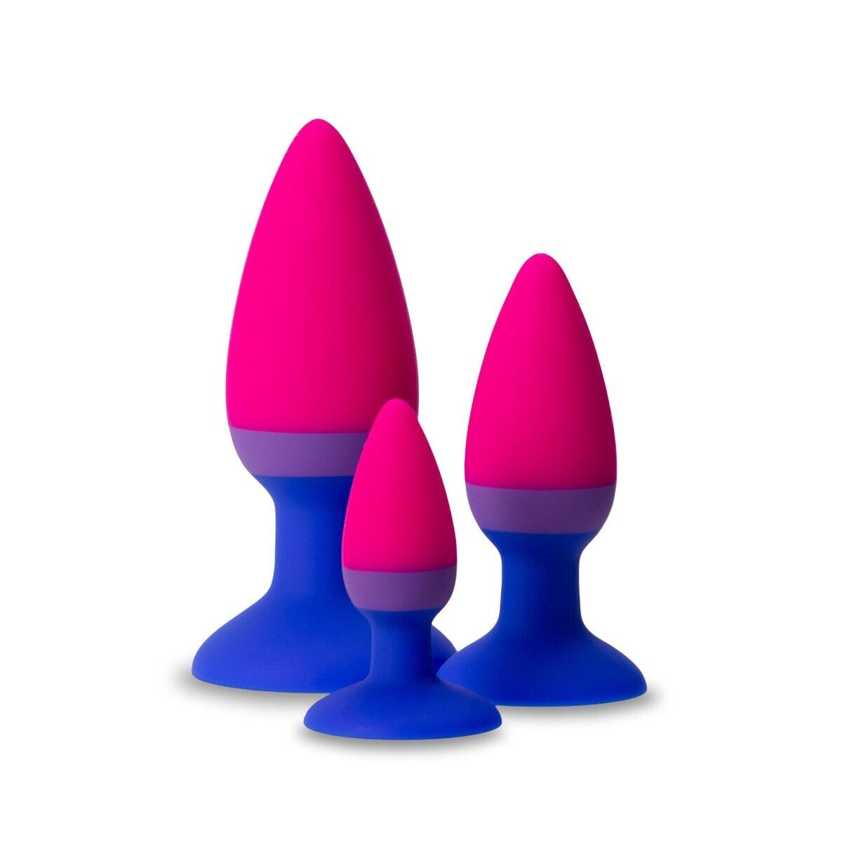 Colorful Silicone Anal Butt Plug Set Anal Training Kit Sex Toys for Men Women