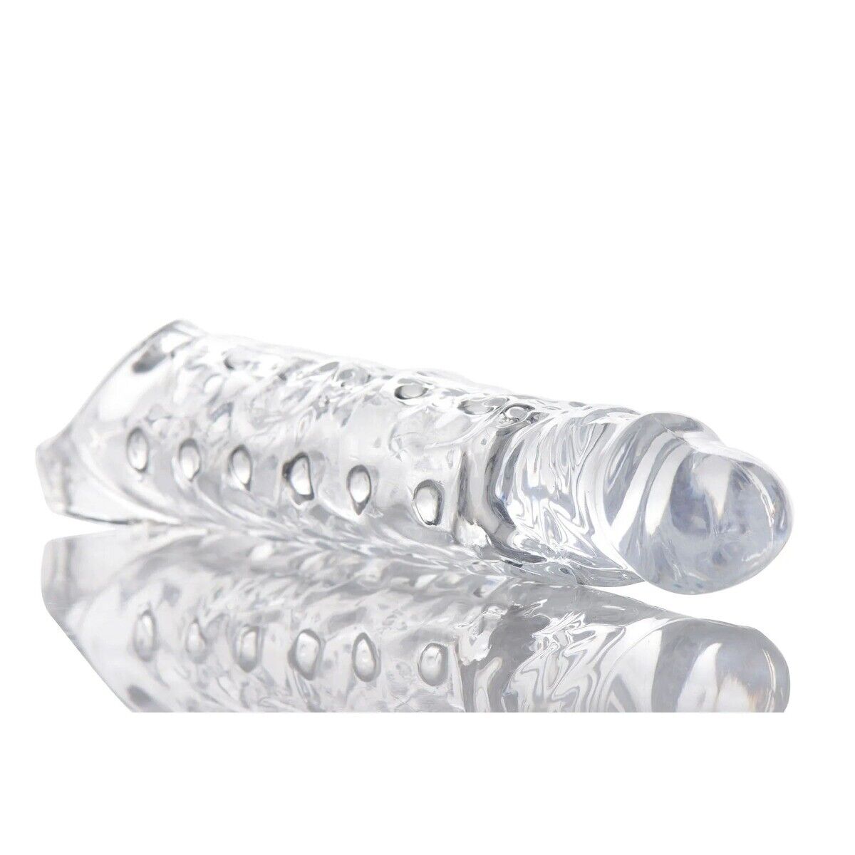 Clear 3" Cock Sheath Male Penis Extension Extender Girth Enhancer Enlarger