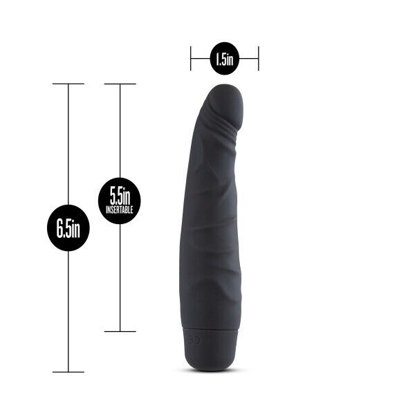 Silicone Willy 6.5" Vibrating Realistic Dildo Cock Vibrator Beginner Sex Toys