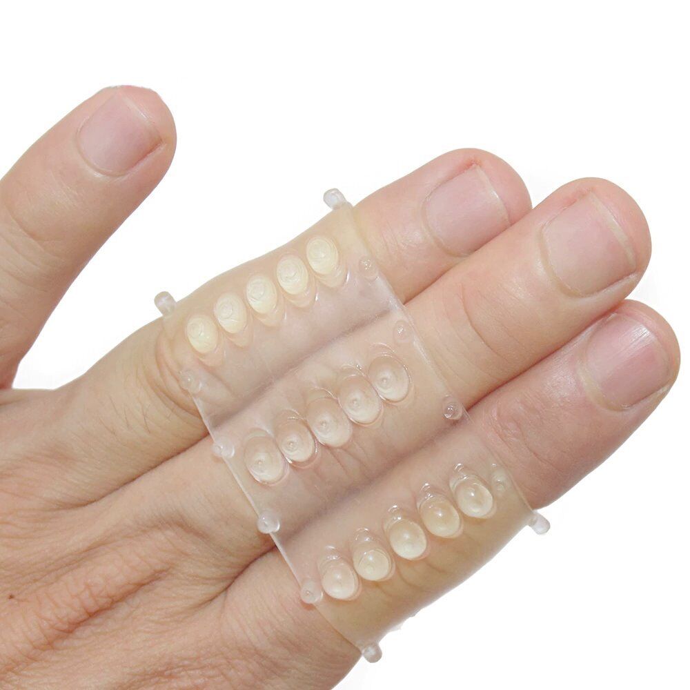 Stretchy Tickler Penis Sleeve Cock Ring Male Girth Enhancer Sex-toys for Men
