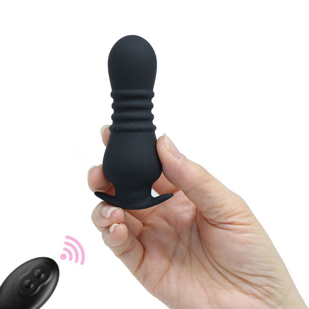 Wireless Remote Control Vibrating Wearable Anal Butt Plug Anal Trainer Sex Toys
