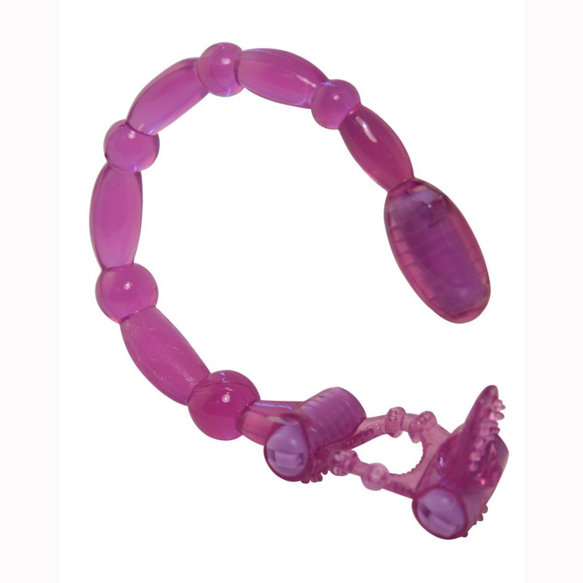 Better Sex Lover Orgasm Sex Toys Vibrating Penis Cock Ring + Anal Beads Vibes