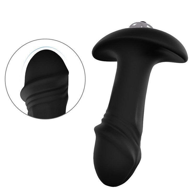 7x Speed Vibrating Silicone Anal Butt Plug Dildo Vibe Vibrator Anal Sex Toys