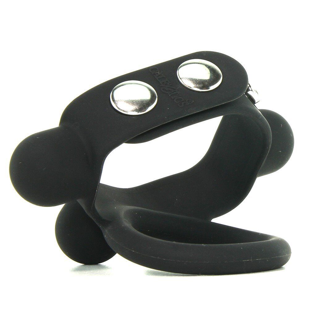 Silicone Stretchy Medium Cock Ring Scrotum Ball Stretcher with Added Weight