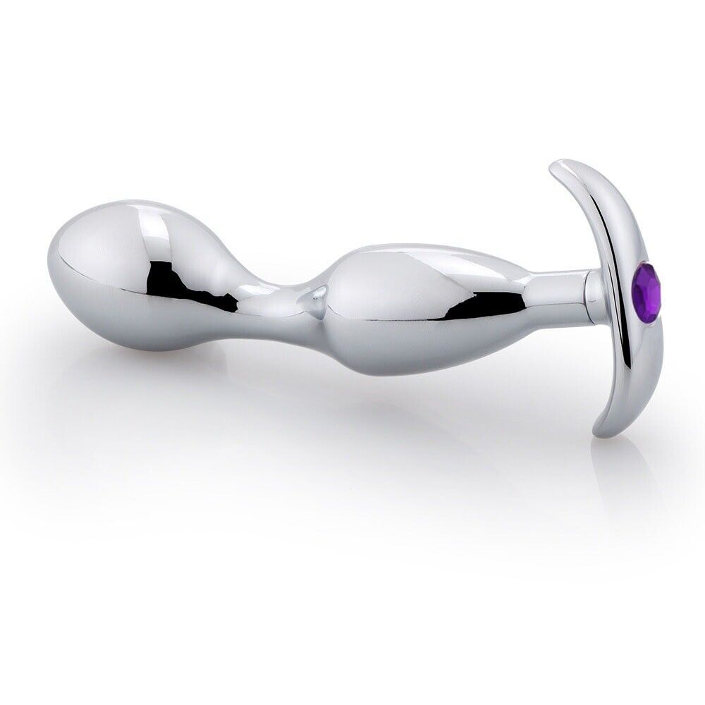 Metal Steel P-spot Anal Probe Butt Plug Male Orgasm Prostate Massager Stimulator