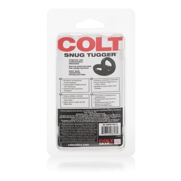 Colt Snug Tugger Cock Balls Dual Support Penis Erection Enhancer Cock Ring