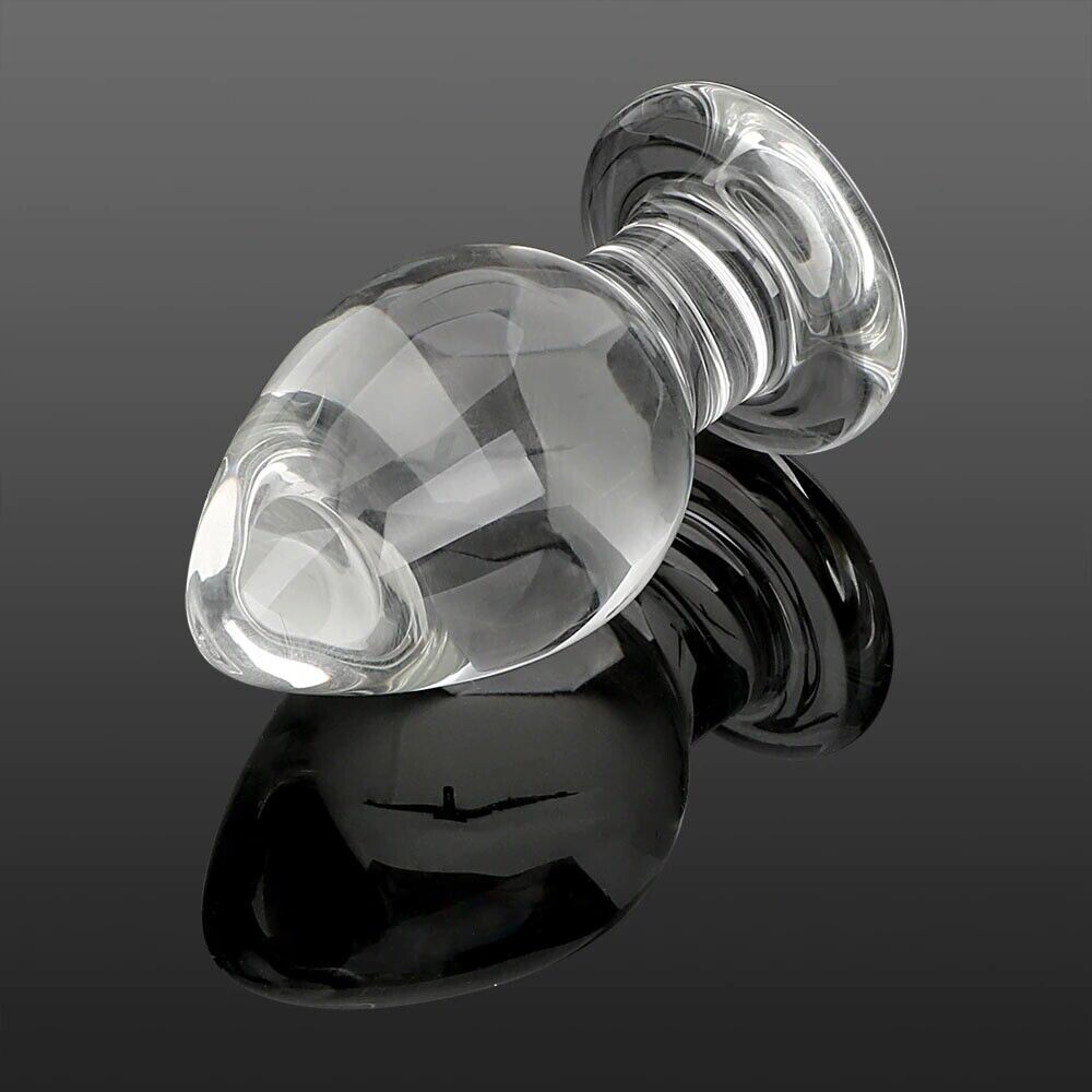 Thick Glass Anal Stretcher Butt Plug Dildo Anal Sex Toys for Men Women Couples