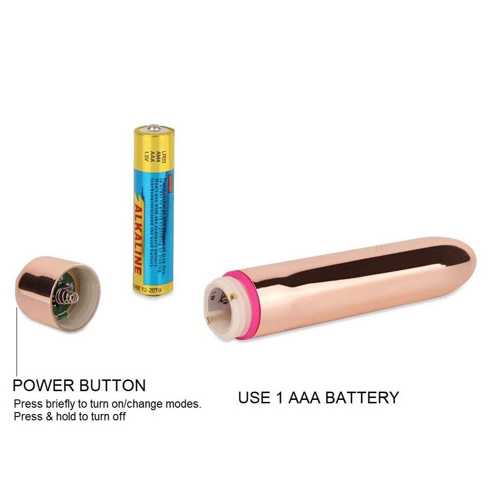 16 Mode Rose Gold Bullet Clit Vibrator Foreplay Sex Toys for Couples Women