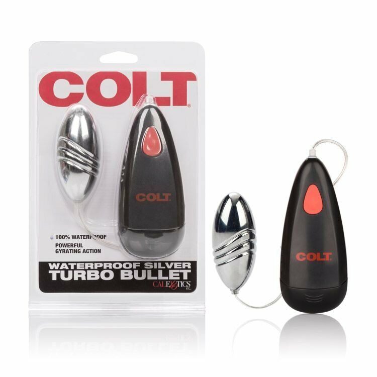 Colt Waterproof Silver Turbo Bullet Egg Vibe Vibrator Sex-toys for Women