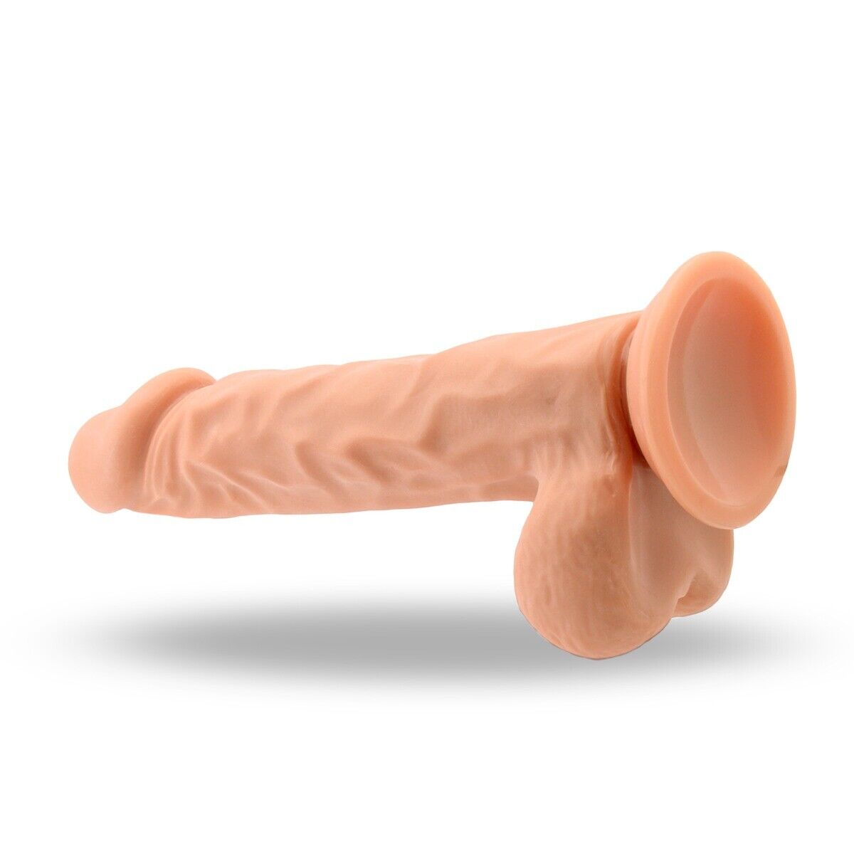 Easy On Off Suction Cup Strap On Harness with 9.5" Vibrating Dildo Dong Sex Toys