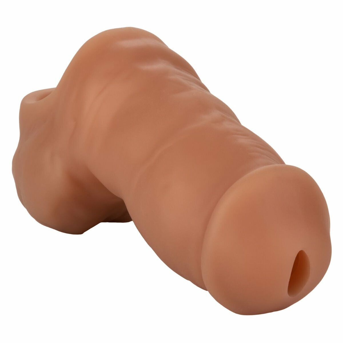 Black Ultra Soft Silicone Hollow FTM STP Packer Penis with Stand to Pee Function