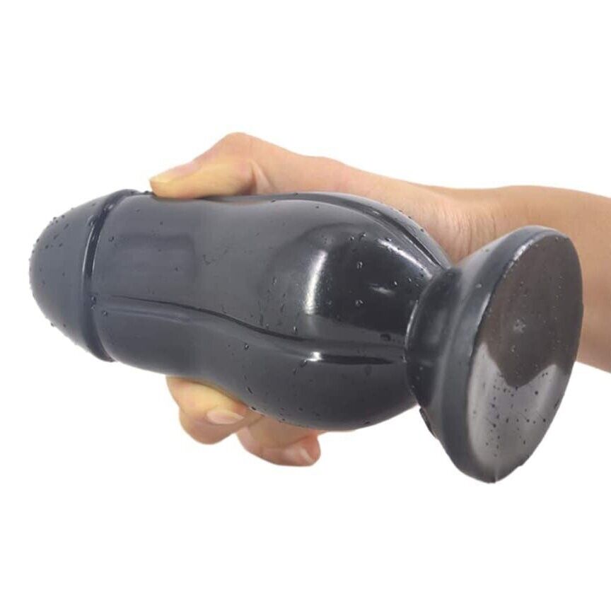 Soft Squeezable XL Extra Large Anal Butt Plug Dildo With Suction Cup