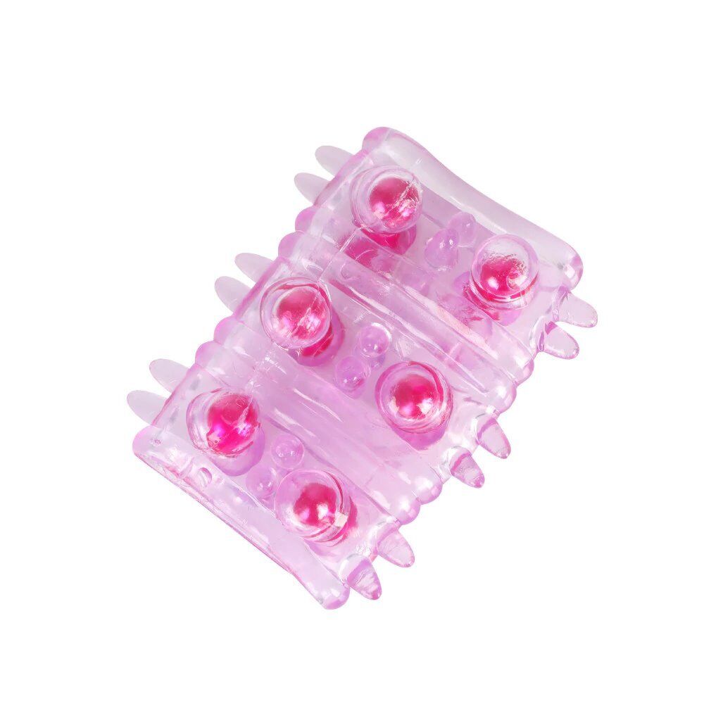 2pk Beaded Stimulating Texture Penis Cock Sleeve Ring Sex-toys for Couples Men