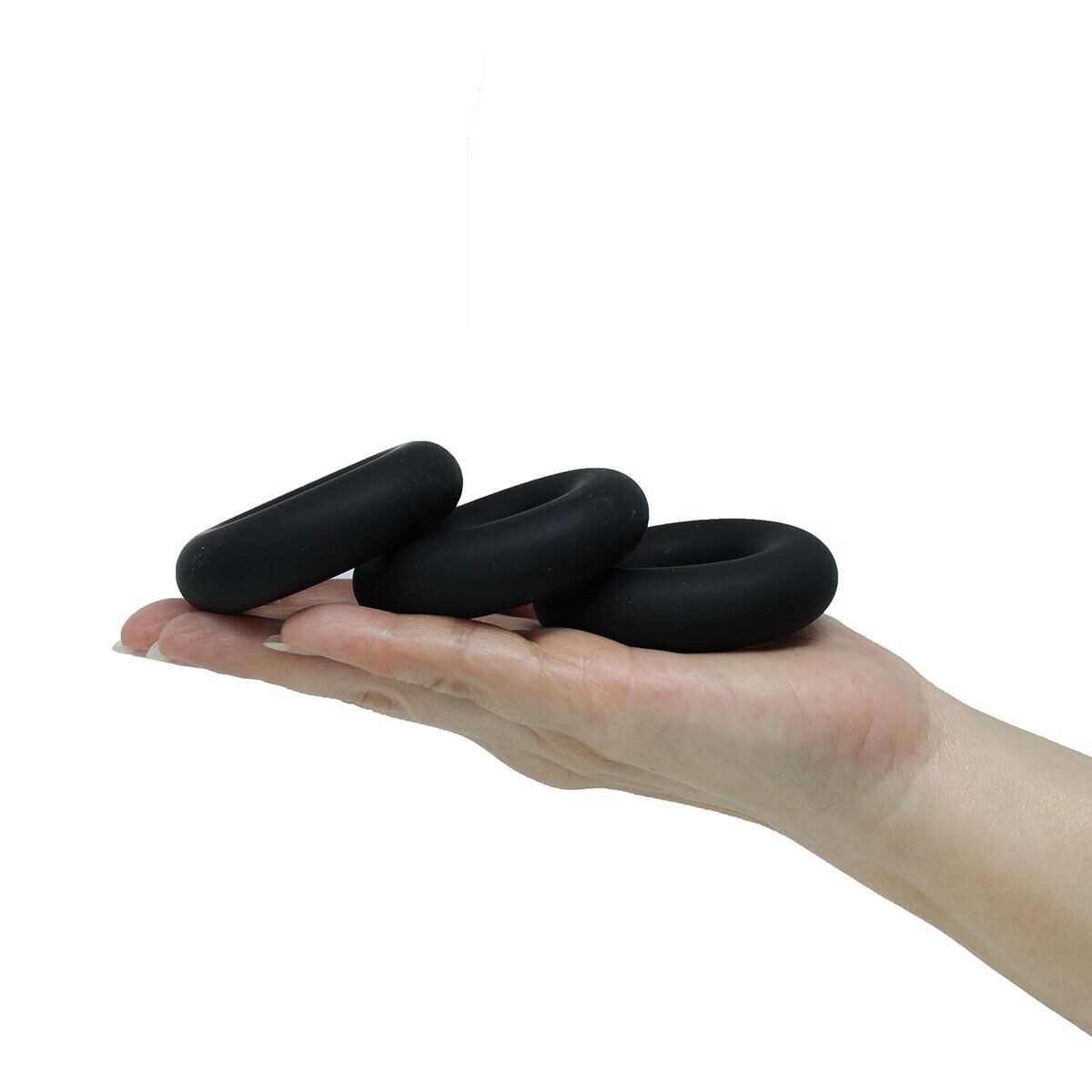 3 Stretchy Silicone Male Penis Enhancer Prolong Delay Sex Cock Ring for Men