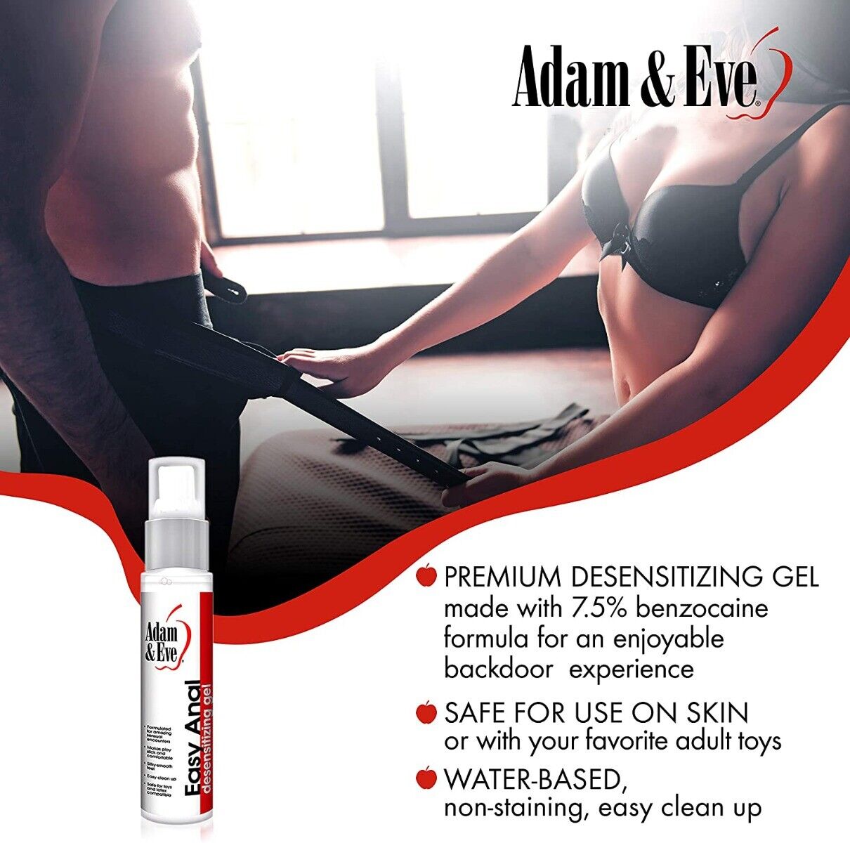 Adam and Eve Easy Anal Desensitizer Desensitizing Anal Lubricant Lube