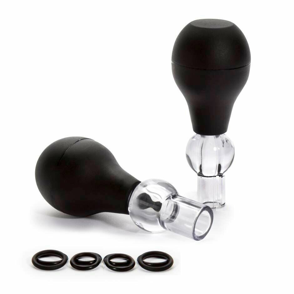 Nipple Sucker Set Amplifier Enlargement Bulbs Enlarger with O-Rings Enhancer