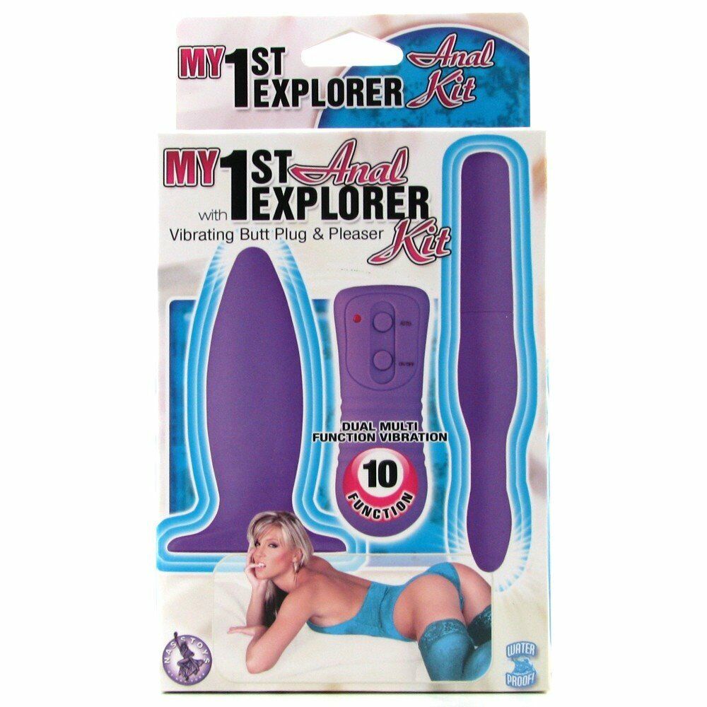 Beginner Anal Sex Toy Trainer Kit Slim Slender Anal Vibe Vibrator Butt Plug