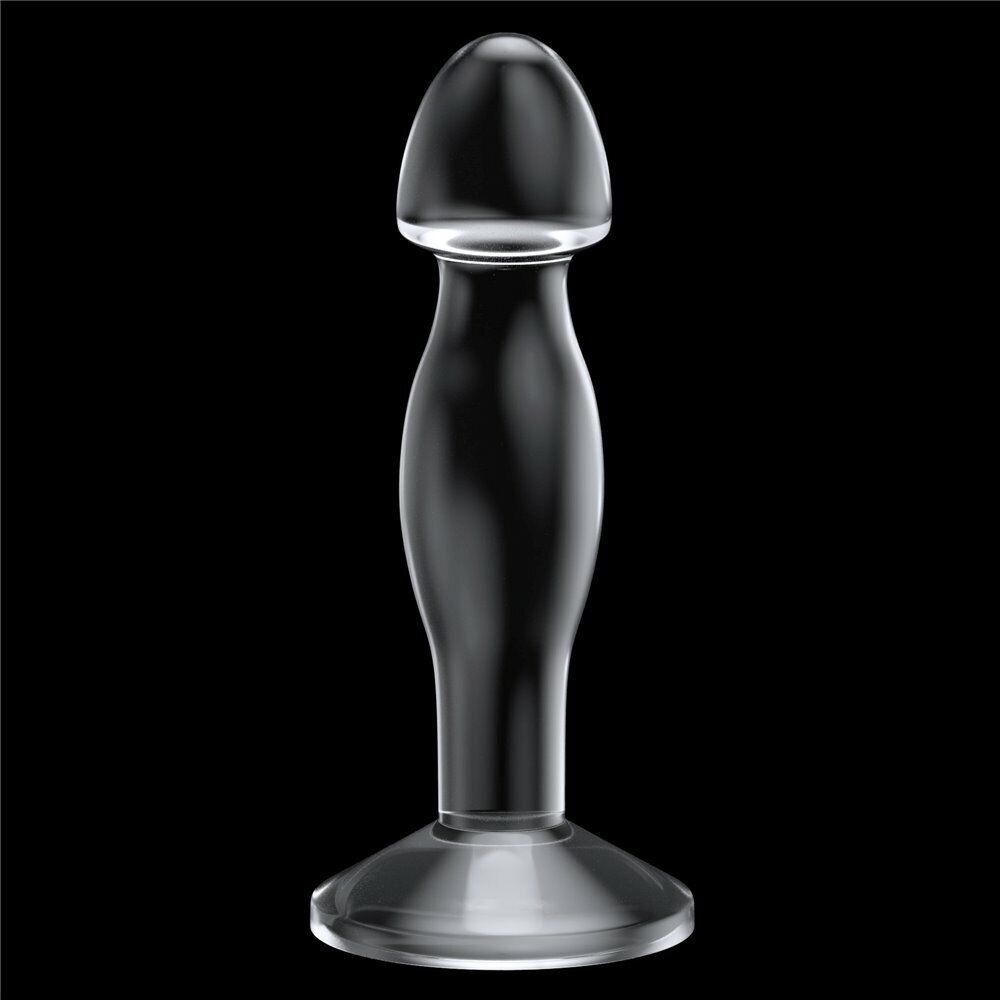 Clear Jelly P-spot Anal Butt Plug Dildo Prostate Massager Probe Suction Cup