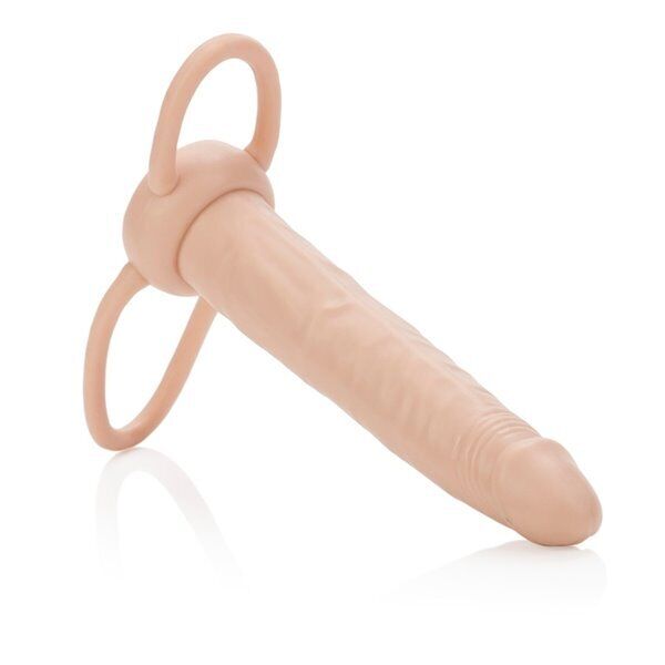Accomodator Dual Penetrator Double Penetration Cock Ring DP Anal Sex Dildo Dong