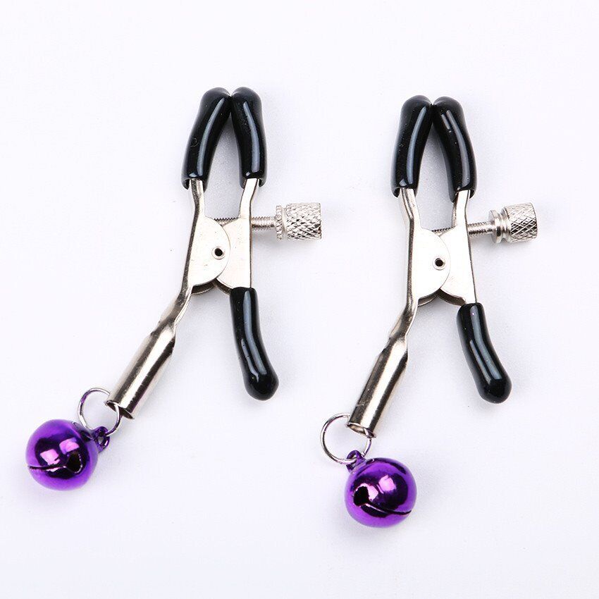 Fetish Nipple Clamps with Bells SM Bondage Role Play Sex Toys for Couples