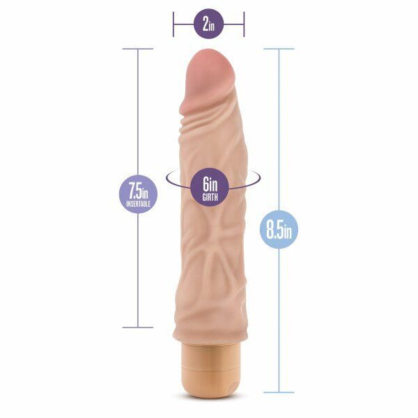 Mr Skin Realistic Vibrating Dildo Dong Cock Vibe Vaginal Anal G-spot Vibrator