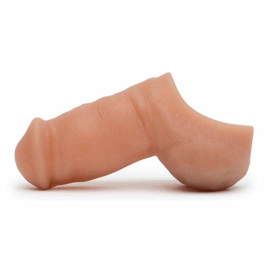 Black Ultra Soft Silicone Hollow FTM STP Packer Penis with Stand to Pee Function