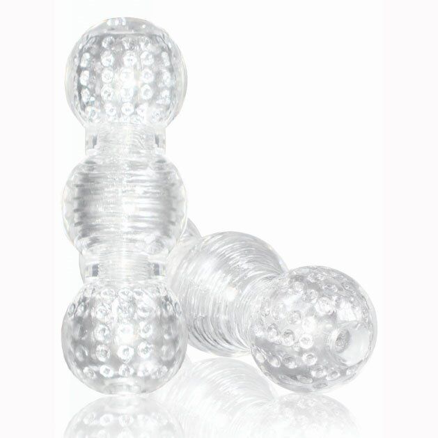 Clear Soft Feel Ribbed Cock Stroker Sleeve Male Masturbators Sex-toys for Men