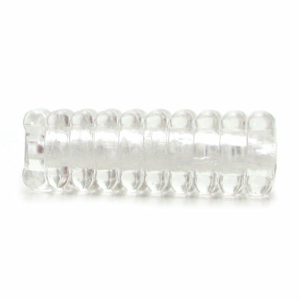 Ribbed Clear Male Masturbator Penis Cock Stroker Masturbation Hand Job Sleeve