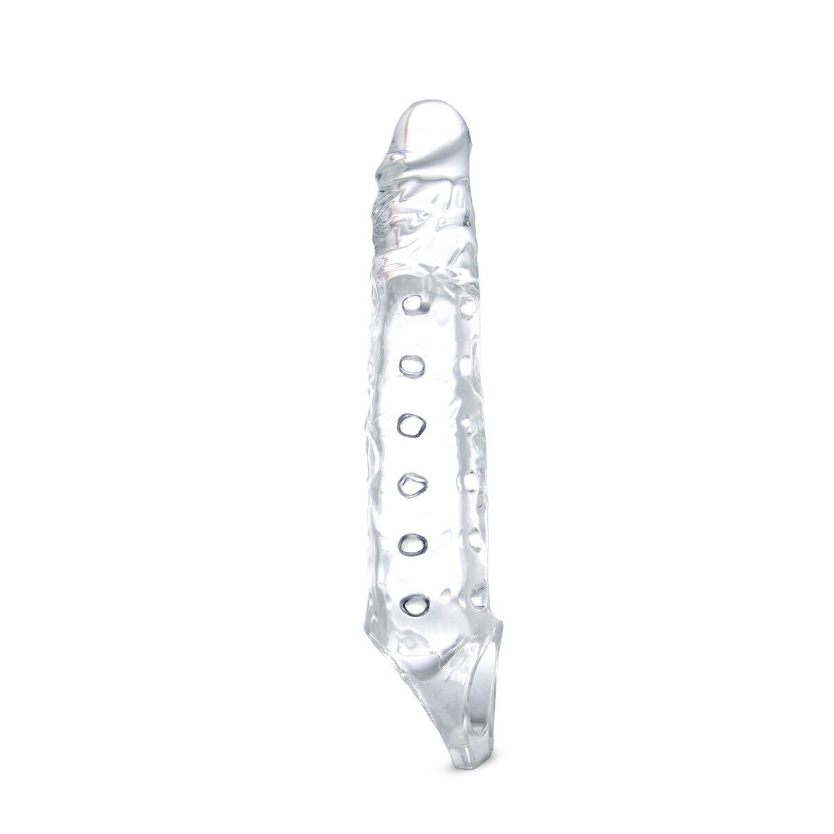 Clear 3" Cock Sheath Male Penis Extension Extender Girth Enhancer Enlarger