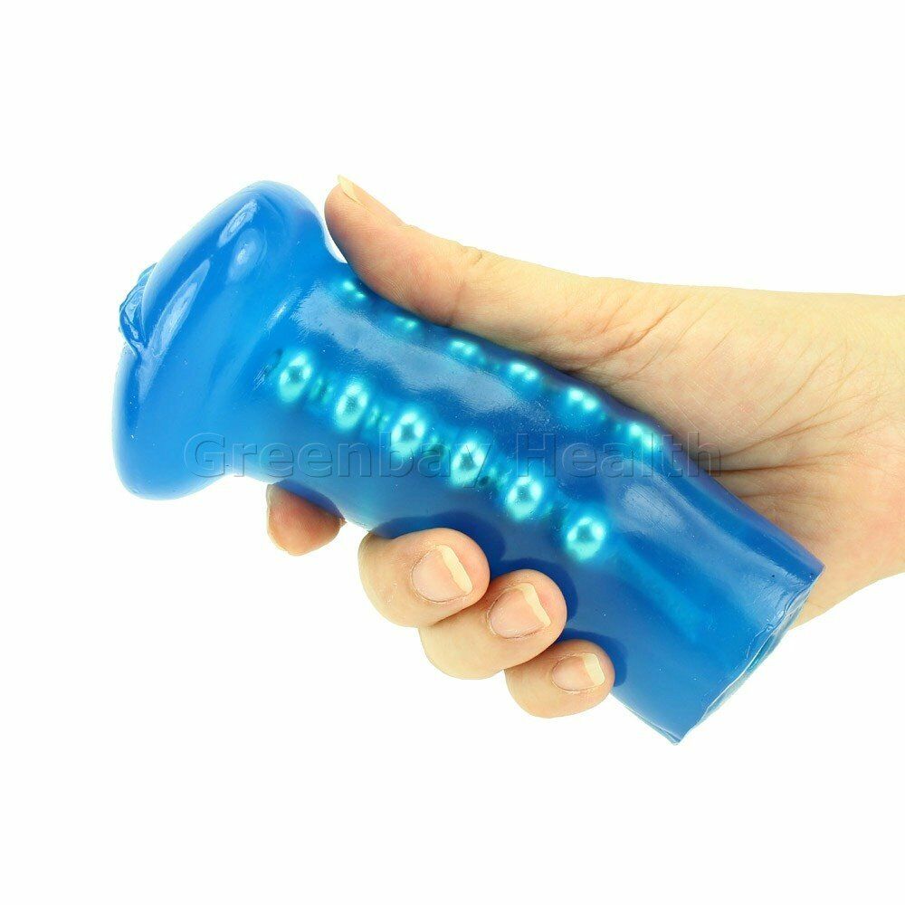 Basic Beaded Male Sex Masturbator Soft Tight Pocket Pussy Vagina w/ Orgasm Beads