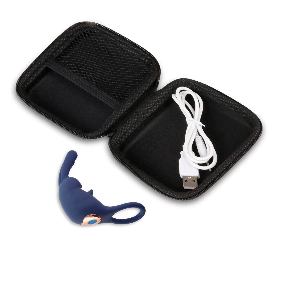 Rechargeable Vibrating Penis Cock Ring Enhancer Sex-toys for Men Women Couples