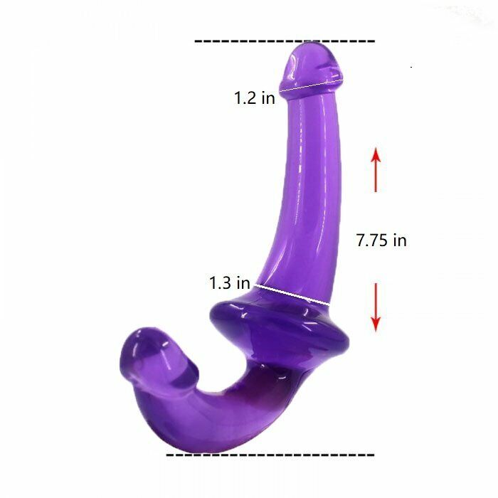 Strapless Strap on Double Ended Dildo Dong Sex-toys for Women Lesbians