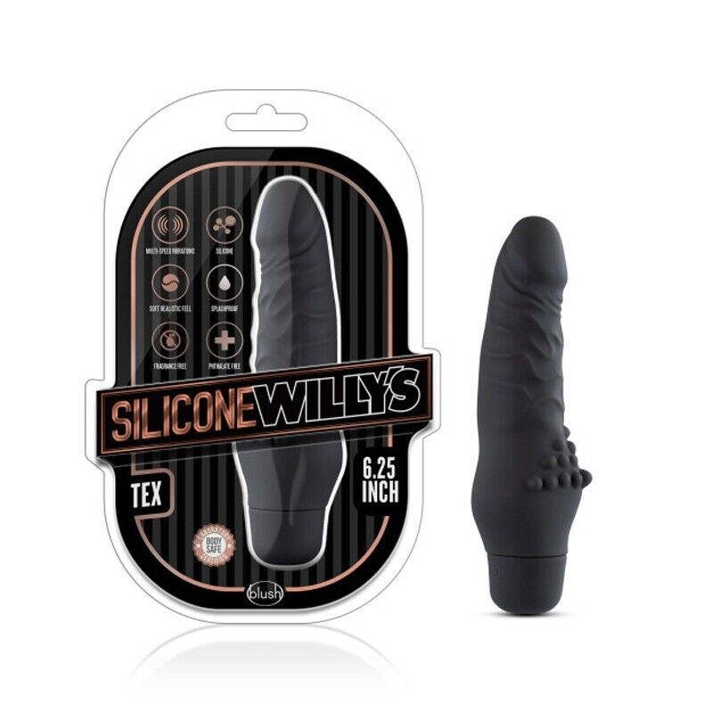 Silicone Willy 6.25" Vibrating Realistic Dildo Cock Vibrator Beginner Sex Toys