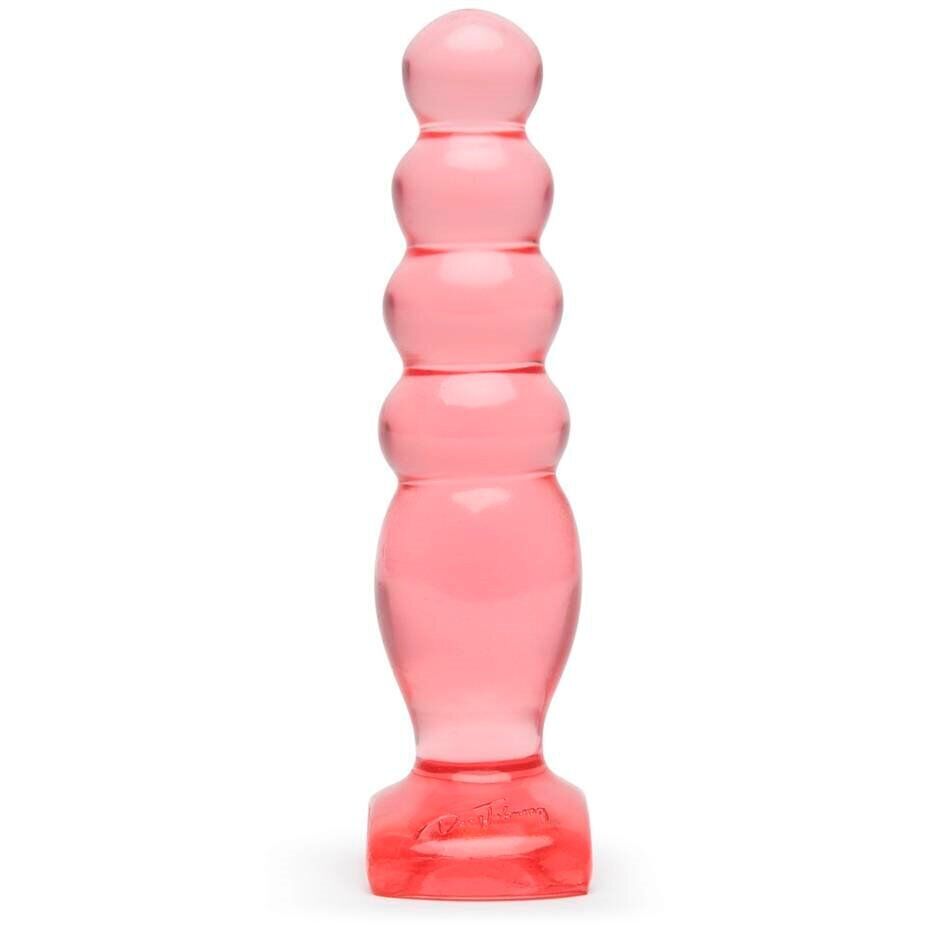 5.5" Crystal Jellies Jelly Anal Delight Anal Sex Butt Plug w/ Orgasm Beads