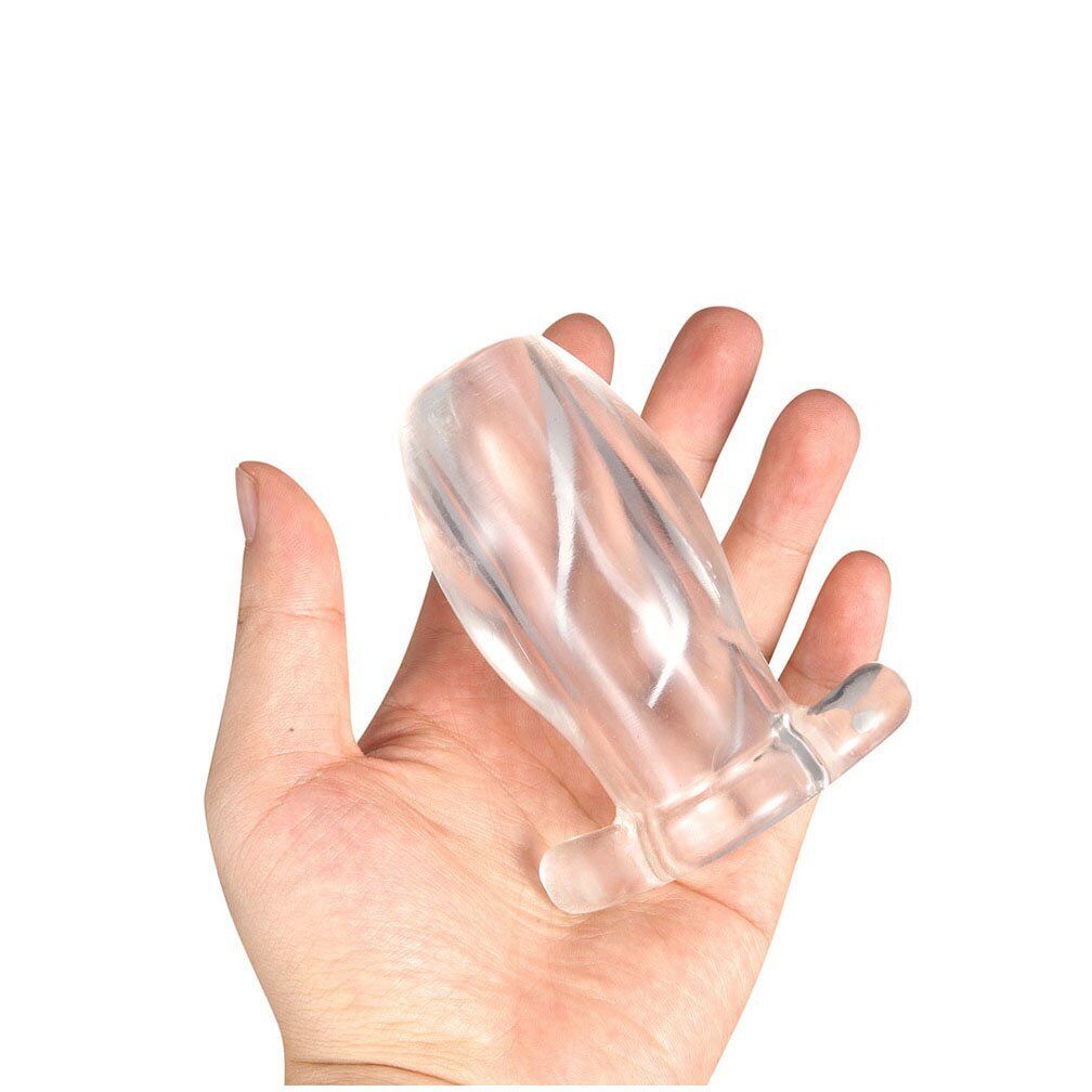 Clear View Soft Hollow Anus Anal Butt Plug Tunnel Dilator Speculum