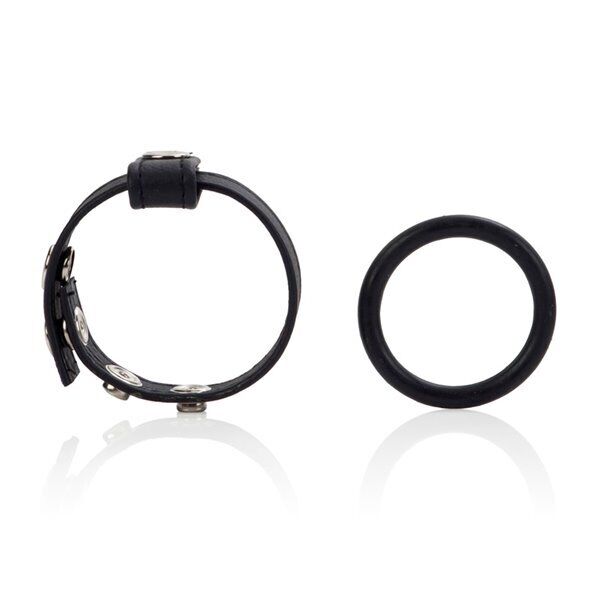 Ball Spreader Large Adjustable Leather Cock Ring Strap Penis Erection Enhancer