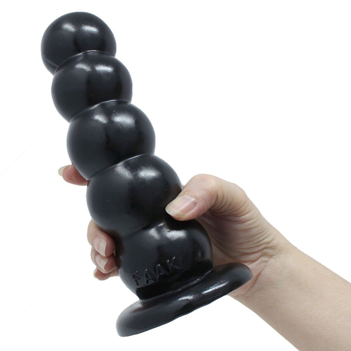 Soft Bendable Squeezable XL Extra Large Anal Butt Plug Beads Dildo Suction Cup
