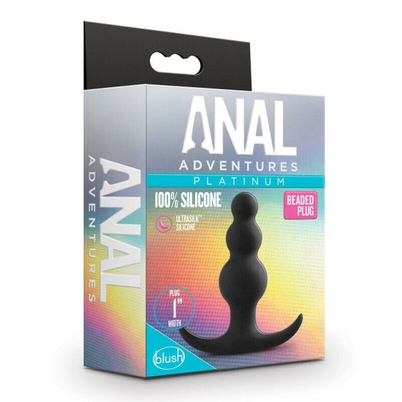 Beaded Silicone Anal Butt Plug Male Prostate Massager Anal Play Sex Toys