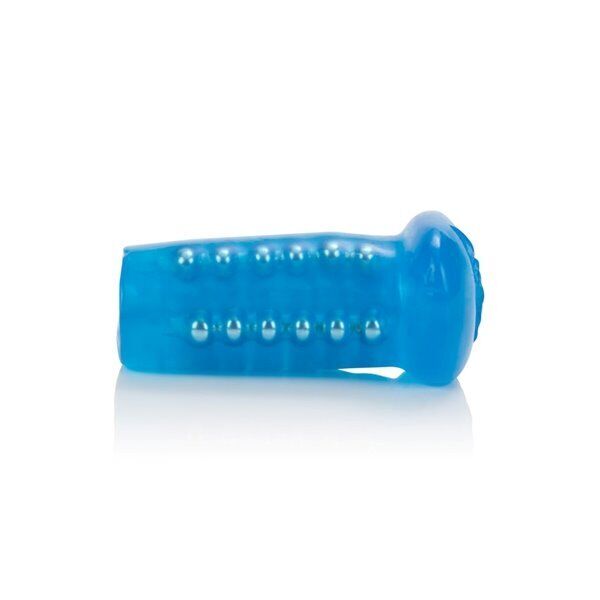Blue Beaded Discreet Male Masturbator Pocket Pussy Vagina Stroker + Or