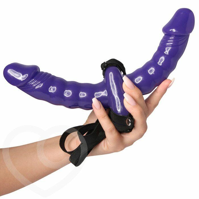 Double Ended Penetration Penetrator Strap-on G-spot Dildo Dong Lesbian Sex Toy