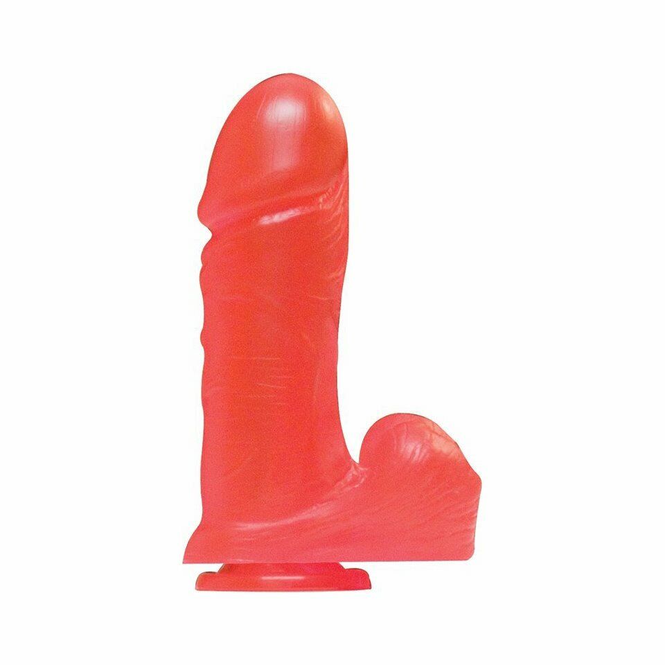 9" Red Big Boy Huge Realistic Dildo Dildoe Dong Cock Balls Handsfree Suction Cup