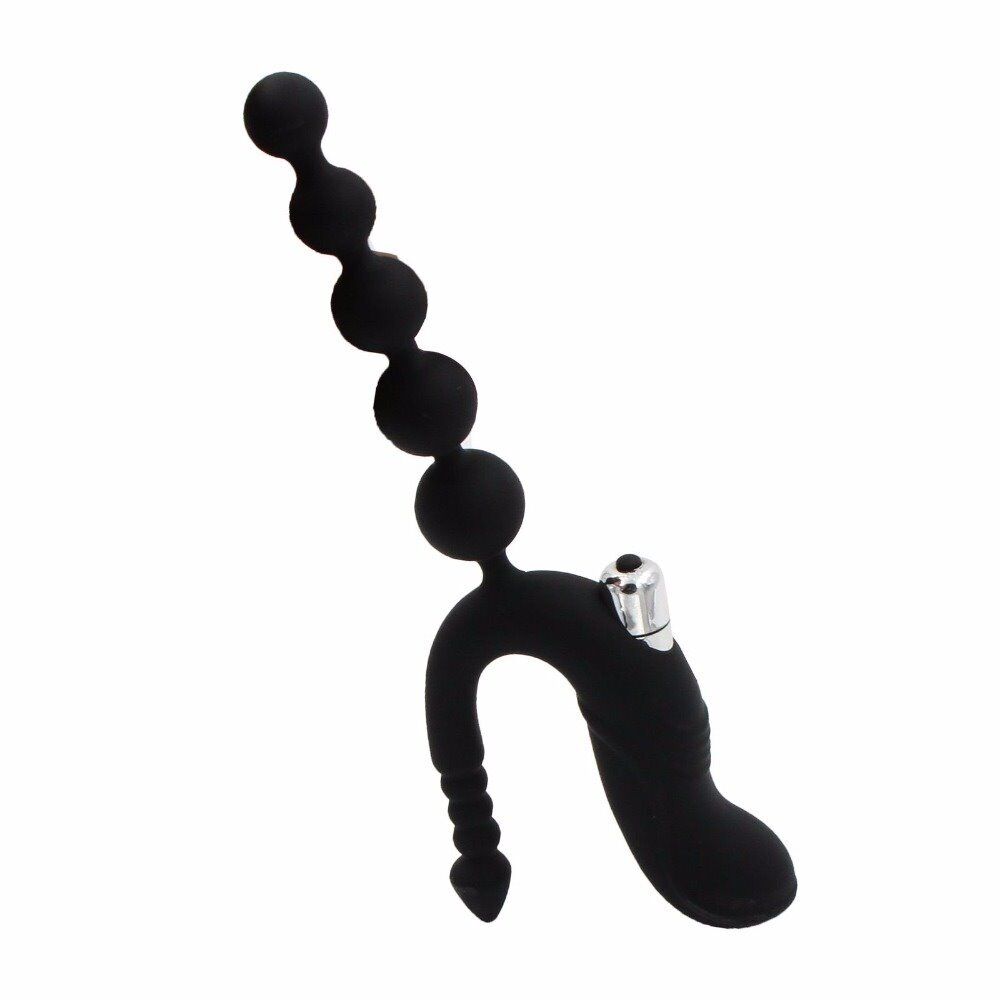 Silicone Vibrating Clit G-spot Anal P-spot Prostate Massager Vibrator Butt Plug